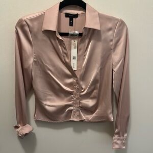NWT Aqua pink blouse size XS